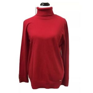 NEW Tommy Hilfiger Red Cotton Sweater